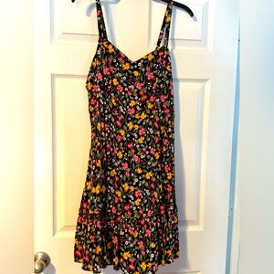 Old Navy Black Floral Sundress